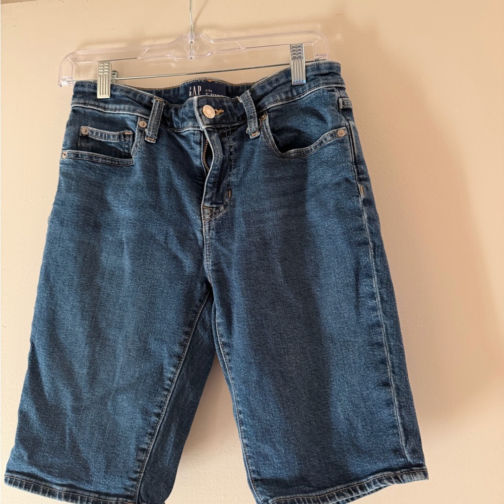 GAP Indigo Blue Denim Bermuda Shorts